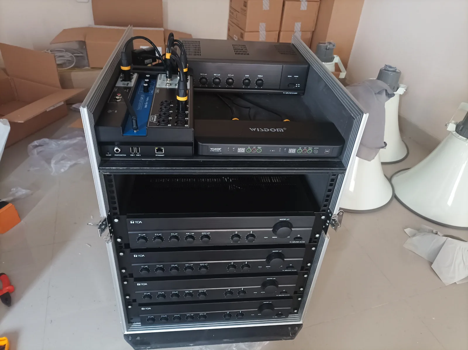 Pemasangan Soundsystem Masjid Bahrun Fil Khoir